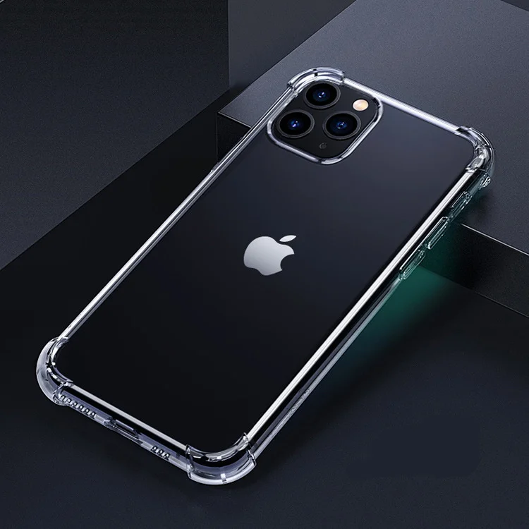 

For iphone11 pro max transparent phone case stronger clear tpu high transparent mobile clear phone case