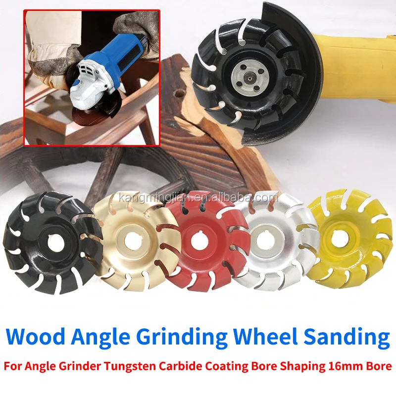 100/115 Angle Grinder 90mm Wood Carving Disc 16mm Bore Wood Shaping