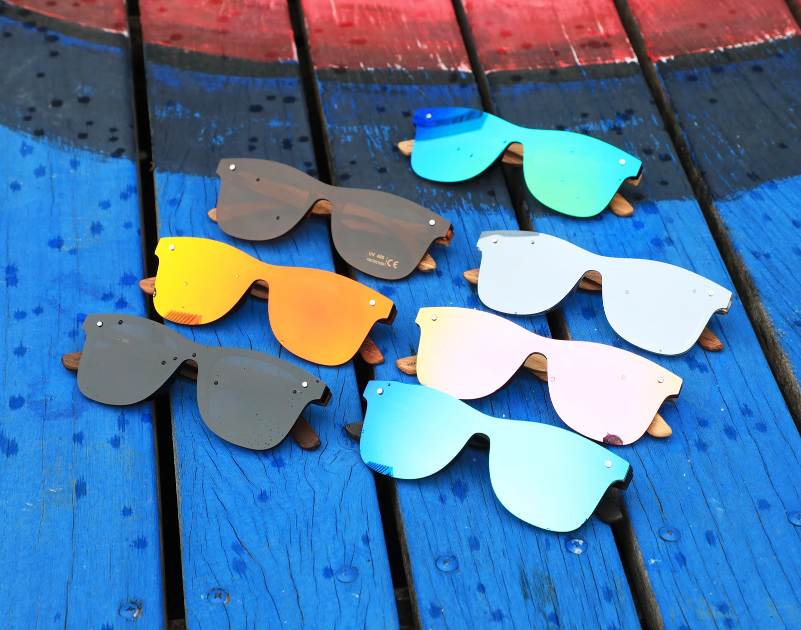 

High Quality Wooden Fashion Sunglasses Eyewear Polarized Wooden Sunglasses, Custom colors