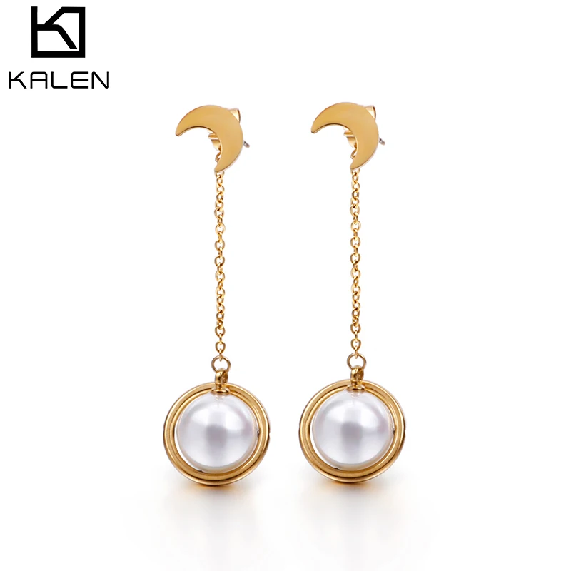 

Custom Fashion Shell Earrings Pearl Stud Earrings Earrings For Girls, Silver/gold
