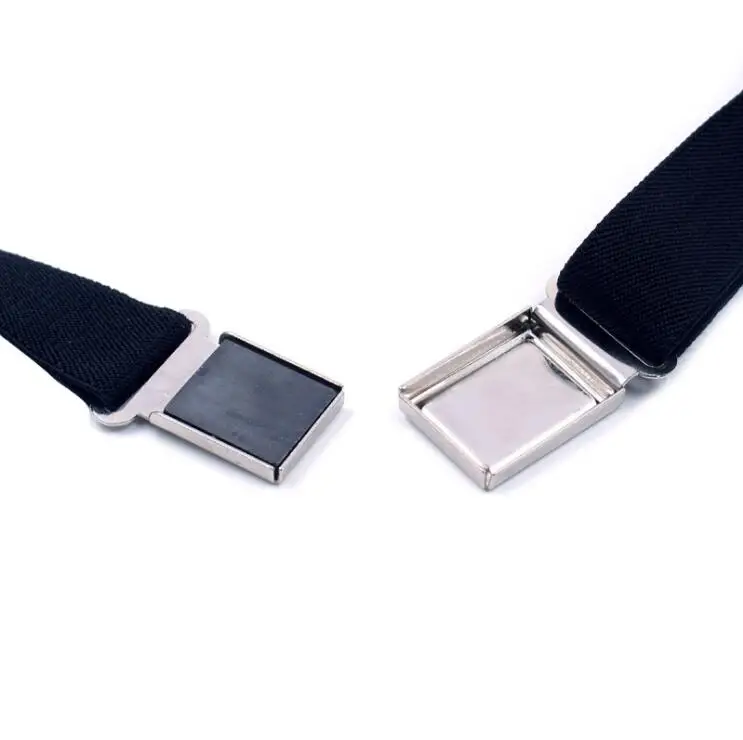 Kids Adjustable Magnetic Belt Boy Girl Elastic Belt Easy Magnetic Buckle Belt 