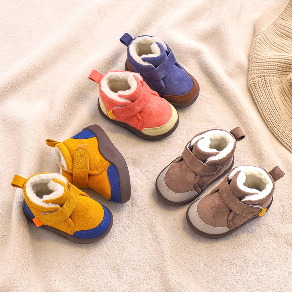 

ODM/OEM baby toddler shoes cute warm baby winter fur boots made in China
