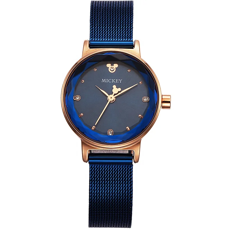 

Custom Logo Fashion Hands Blue Color Ladies Quartz Wrist Watches for Women