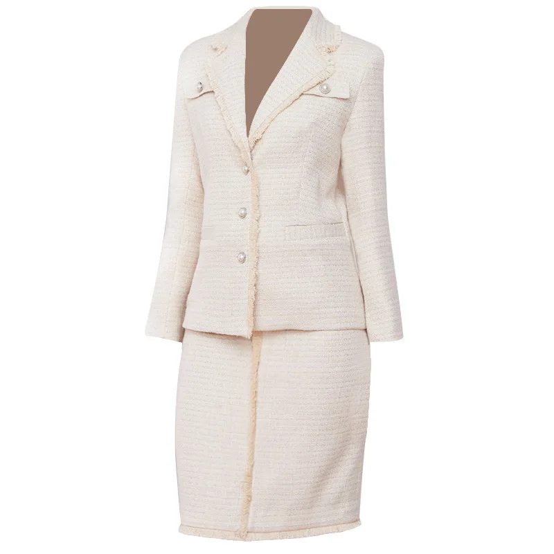 

The new autumn 2021 pure blazer and short women two pieces womens suits office suit for woman