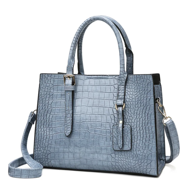 

RTS Fashion Ladies Handbags High Capacity Stone Pattern Travel Bags Luxury Handbags for Women, 5 colors option