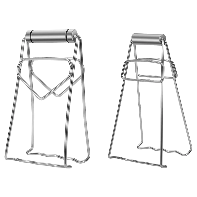 

kitchen artifact hot dish plate gripper stainless steel steamer clip bowl plate tong, Silver