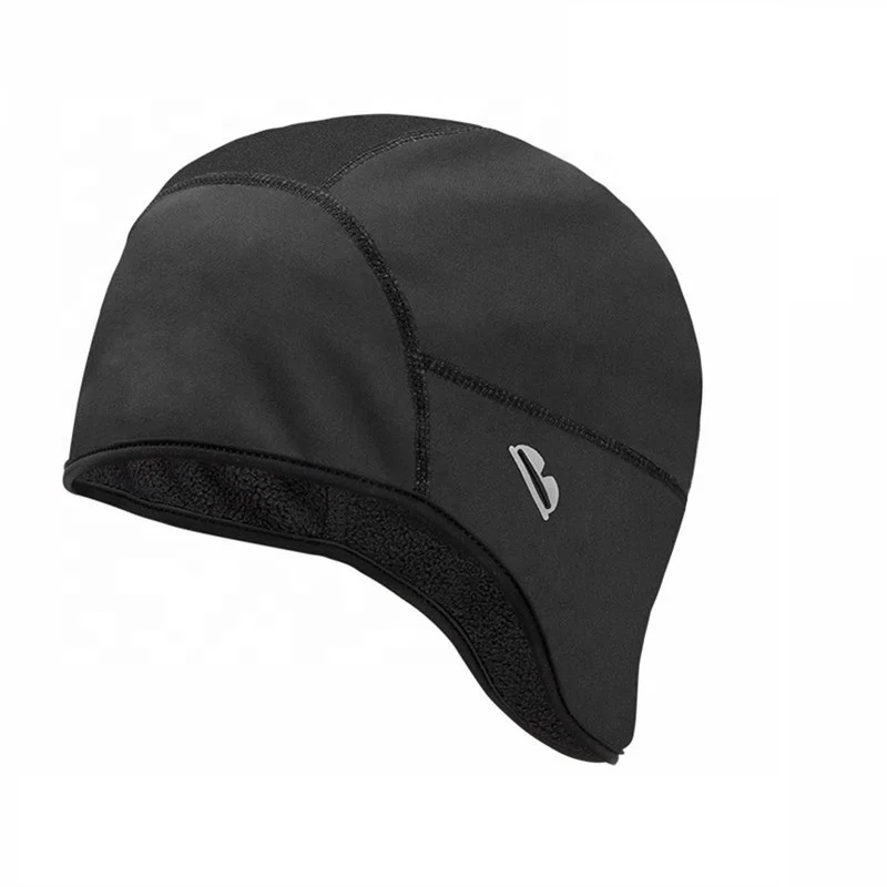 

Drop-shipping Winter Warm Fleece Cycling Caps Outdoor Sports Windproof Bicycle Hat Cycling Cap Headwear, Black