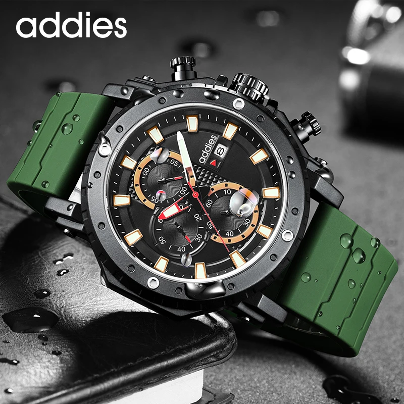 

ADDIES Top Brand Men Electronic Fashion Sport Watch Mens Luxury Date Waterproof Digital Quartz Chronograph Relogio Masculino