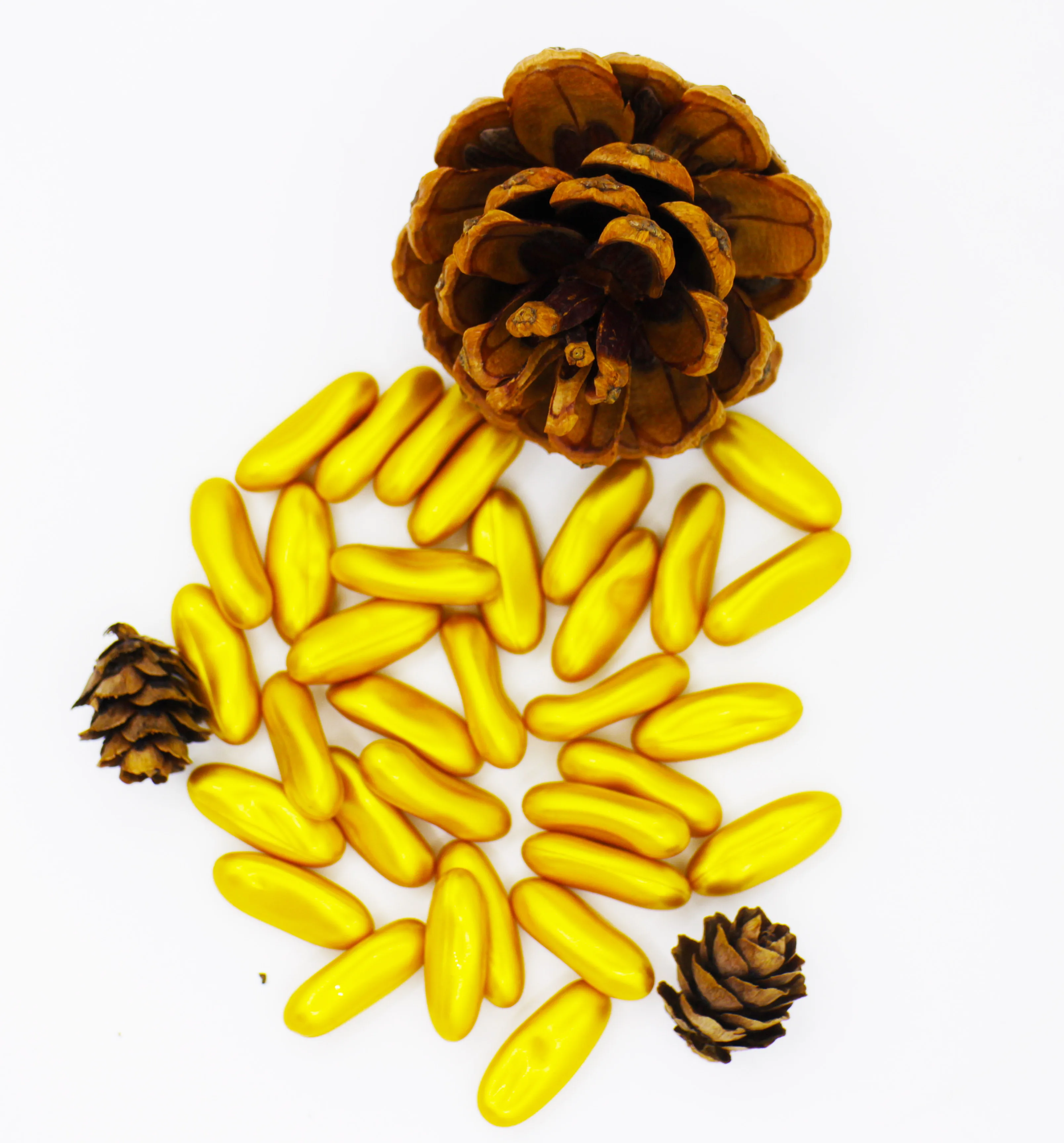 

Fragrance Golden color tube shaped relaxing bath oil beads