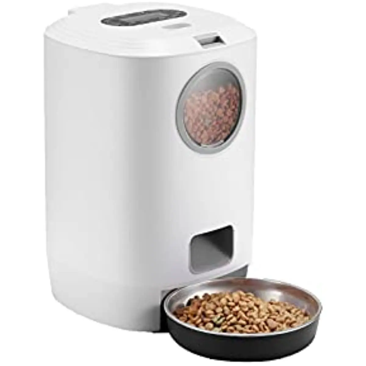 

4.5L Automatic Cat Feeder With Vsible Windows Smart Pet Feeder for Cat and Dogs Auto 4 Meals Feeding Button Control Dog Feeder