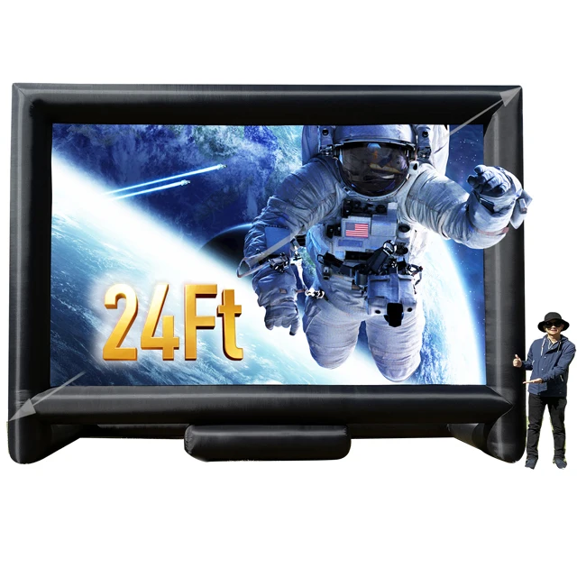 

Sewinfla Big Size  Inflatable Tv Screen Outdoor With Blower Blow Up Cinema Inflatable Projector Screen, Black