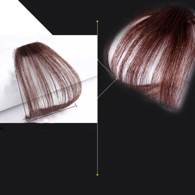 

Popular fashion girl style Imported BB drop shaped clipall hand-knit mesh human hair Thin on air bangs, Natural black/ dark brown/ light brown