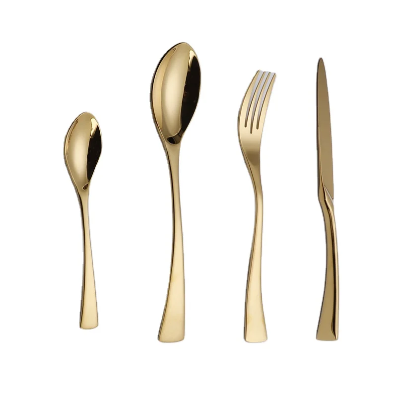 

2022 Factory Manufacture Various Gold 4pcs Set Stainless Steel Cutlery
