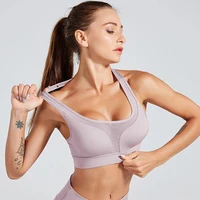 

2019 New Designs Shockproof Sweat Wicking Sports Bra With Phone Pocket