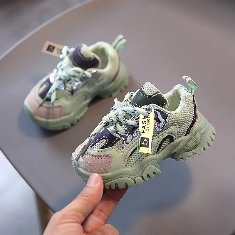 

2021 High Quality Spring New Style Baby Breathable Mesh Shoes Casual Walking Shoes For Children, 3 colors
