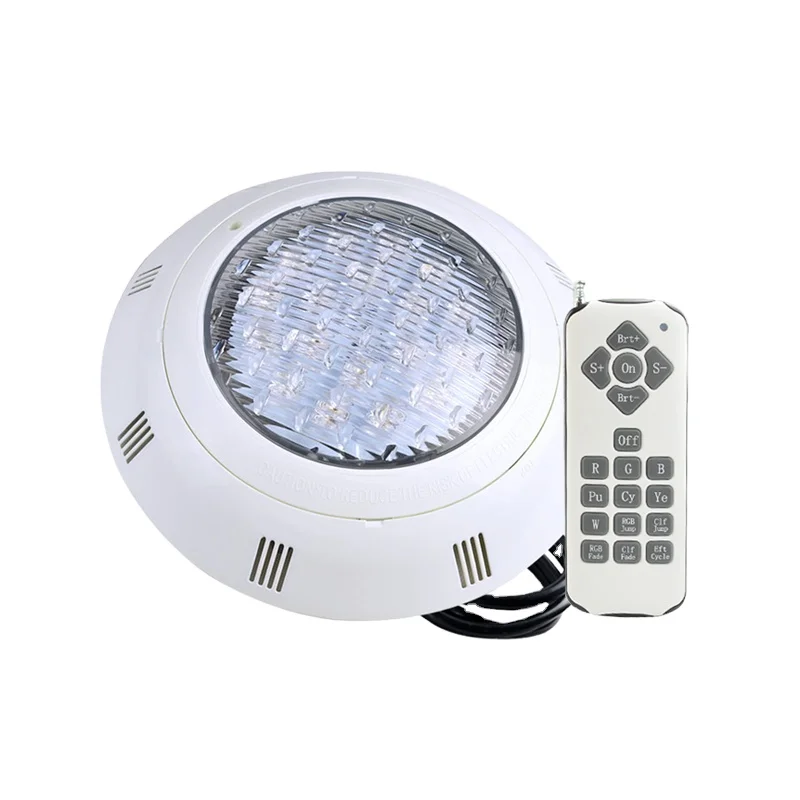 Remote Control Flat 12V  RGB Wall Lamp Underwater Multi Color IP68 Salt Water LED Swimming Pool Light