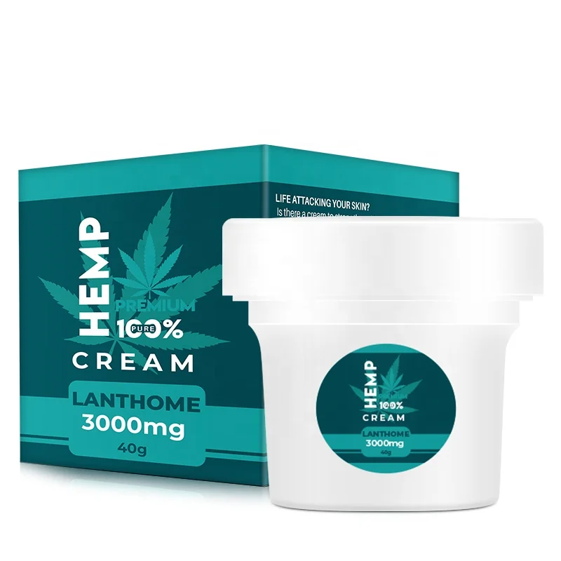 

LANTHOME 40g Natural CBD Hemp Cream 3000mg Hemp Oil Extract Face Cream Anti-aging Moisturizer Nourishing Skin Care