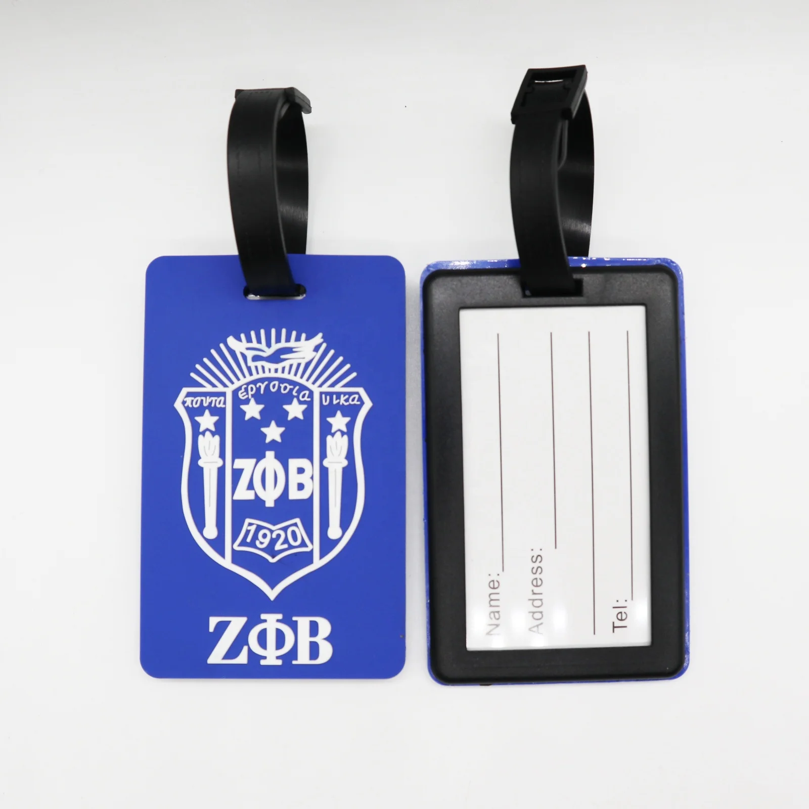 

2020 NEW Arrival Blue ZETA PHI BETA Shield Luggage Tag for 100 Years of Zeta Phi Beta, Pantone color