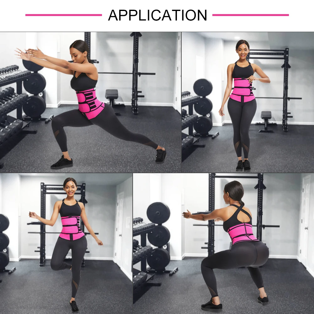 
Plus Size Zipper Front Neoprene Double Slimming Belts Waist Trimmer Custom Waist Trainer 