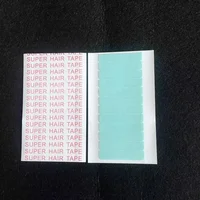 

Blue double-sided super hair tape sticks pieces tabs for tape hair- 0.4" x 1.57"