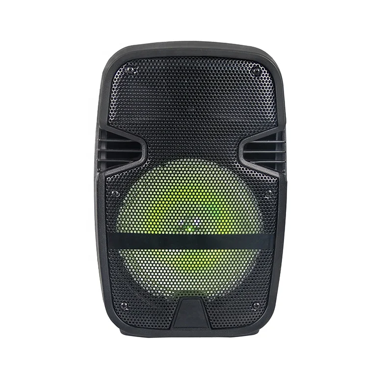 

New Style mobile 8 inch outdoor party portable ktvt trolley speaker with led light, Black