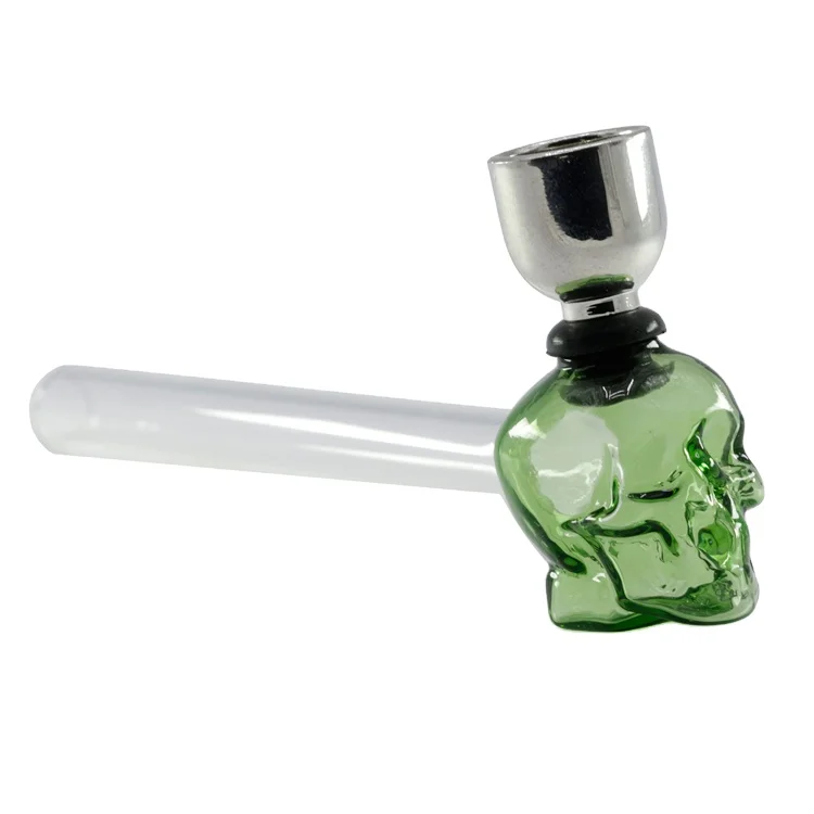 

Glass skull tobacco pipe foreign trade 125MM cross-border smoking pipe MP020