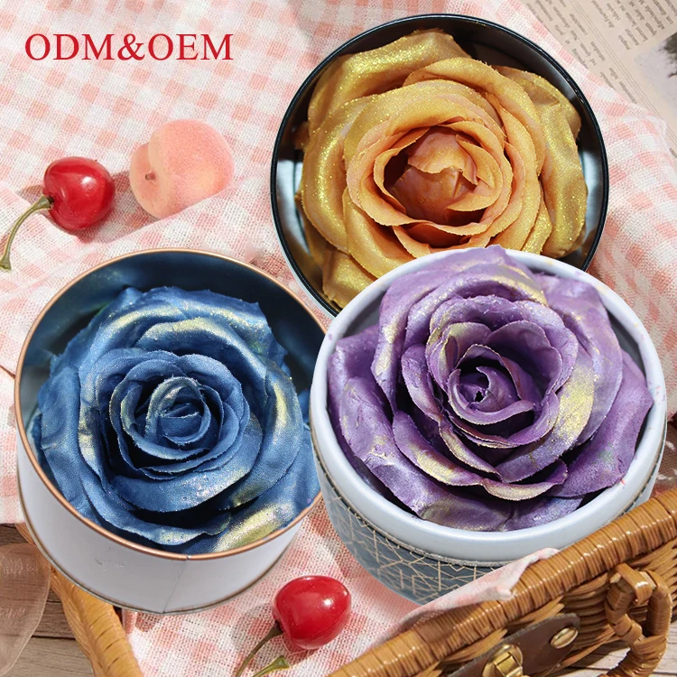

Wholesale Waterproof Face Shiny Highlighter Bronzer Blusher Private Label Flower Patals 3D Rose Blush