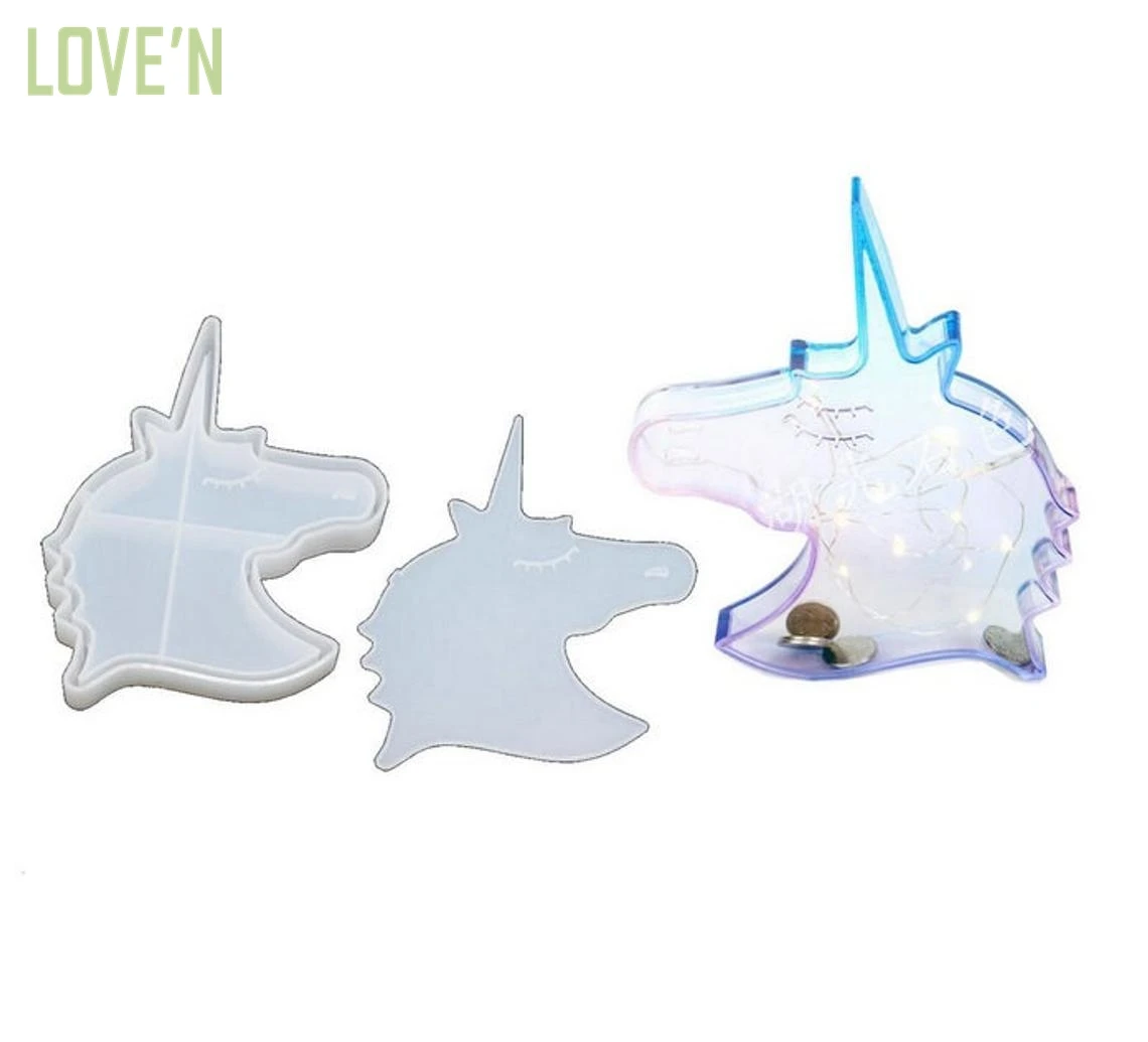 

LOVE'N OEM LV178S Mould Unicorn Piggy Bank Box Storagesilicon Mold For Diy Epoxy Resin Art Handmade Jewelry Craft Making