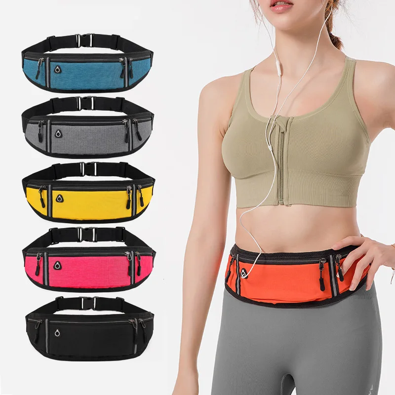 

New Design Waist Bag Hot Selling Running Belt Adjustable Sport Running Fanny Pack Outdoor bum bag, Black, grey, pink,orange, blue, yellow and more