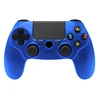 Wireless Joystick Arcade Gamepad Fighting Gamepad PC Peripherals Double Shock 6 Axis Shake Game Blue PS4 Controller for PS4