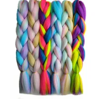 

New Fashion Candy Blend Color Mixes of Colors from Four Shades Jumbo Braiding Hair Extensions