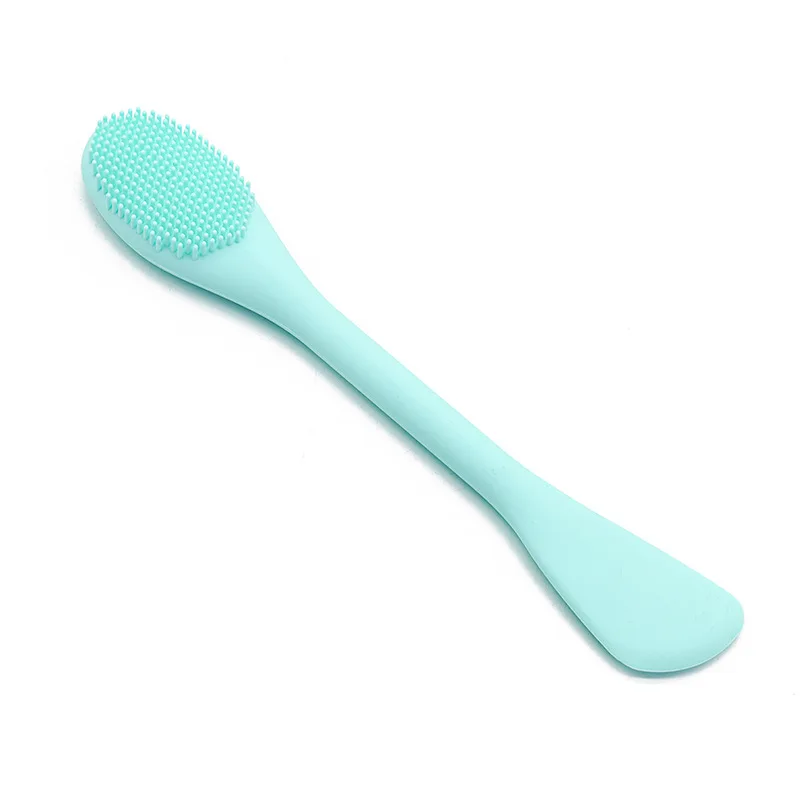

Wholesale Vegan Soft Silicone Clay Facial Mask Applicator Double Ended Face Mask Brush