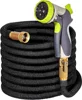 25FT Lightweight & Flexible 8 Spray Functions with Connector Expandable Garden Hose