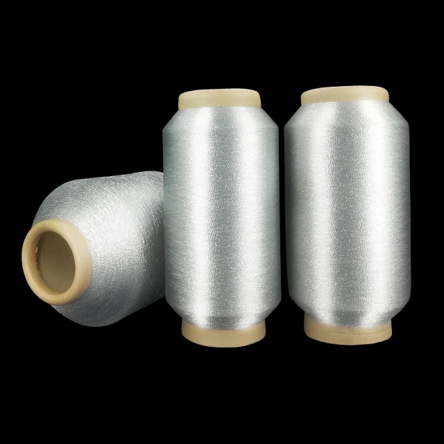
silver embroidery metallic thread pure silver sari metallic yarn 