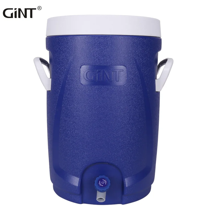 

GiNT 20L Top Quality Ice Water Cooler Jug Hot Selling Insulated Round Plastic Ice Cooler for Outdoor Camping, Customized color