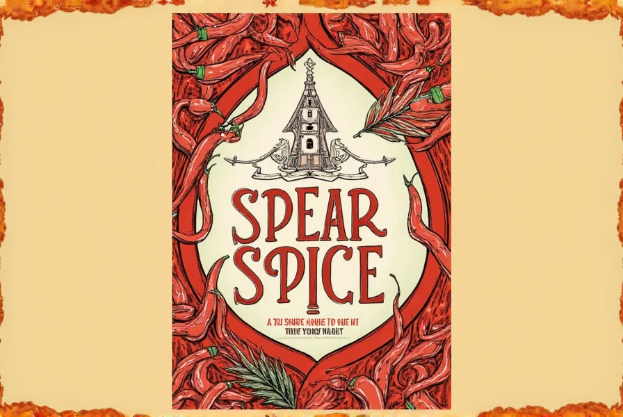Spear spice in a mortar and pestle