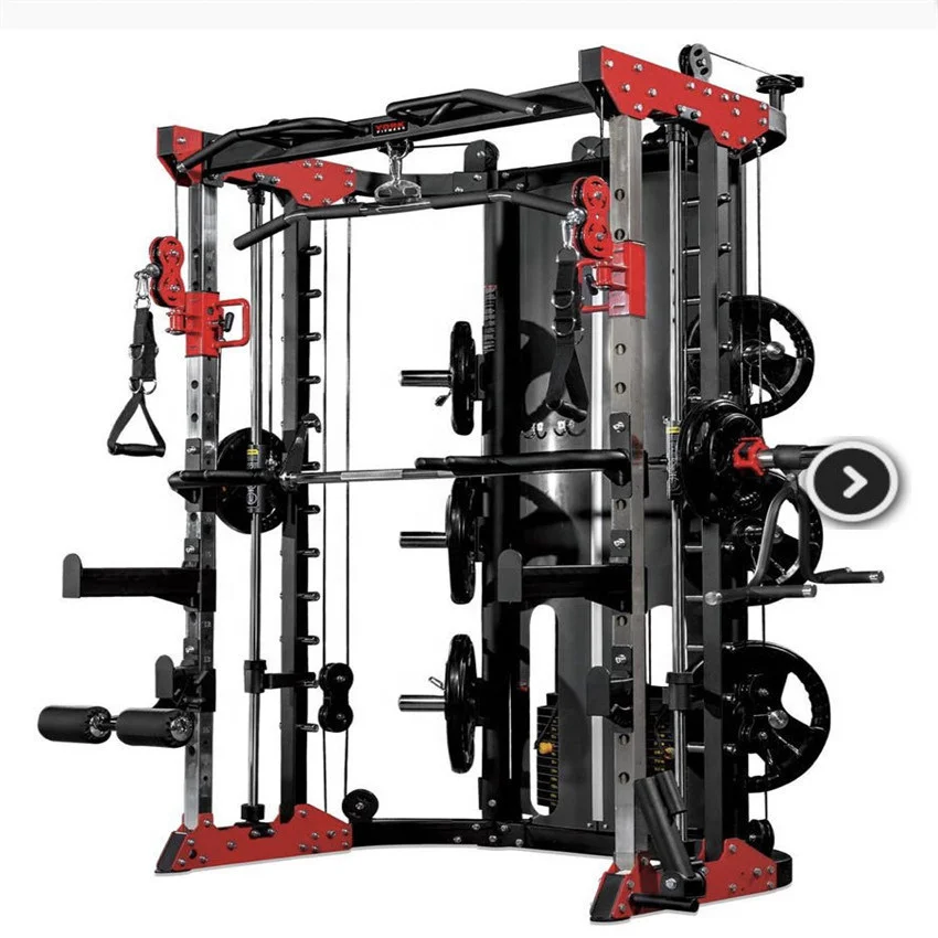 

G12 Gym equipment body building multi-functional trainer Smith machine home gym for sale made in China, Customized