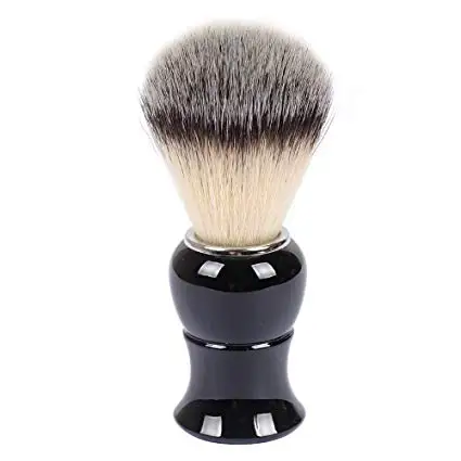 

Shaving Brushes, Synthetic Nylon Brush Hair Knot with Pure Black Engineered Plastic Handle Shaving Brush for Men