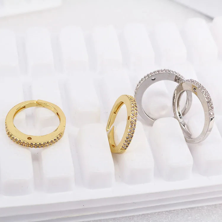 

RM1099 Delicate CZ Ring, Ladies Engagement Ring CZ Wedding Rings for Women Girls