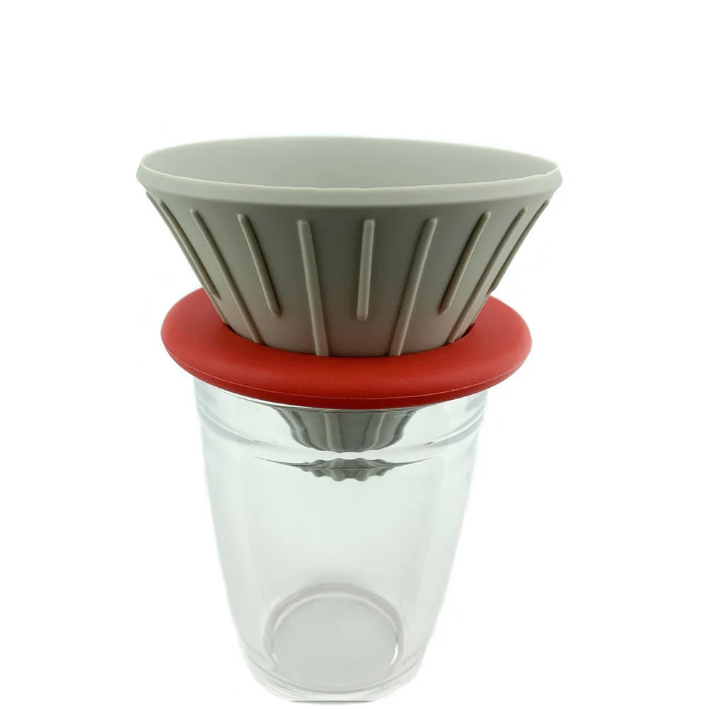 

2020 New Style Silicone Collapsible Coffee Dripper V60 Drip Coffee Filter, Black,green,red,customized