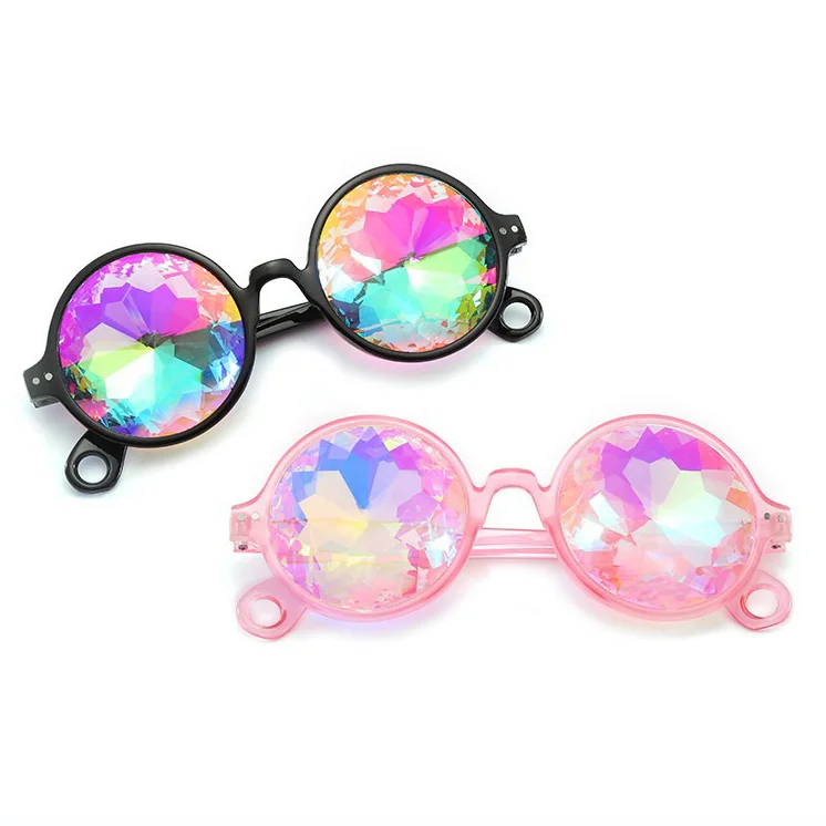 

Kaleidoscope Glasses Trippy Psychedelic Rave Funky Prism Glasses For Party Club Festival Accessories