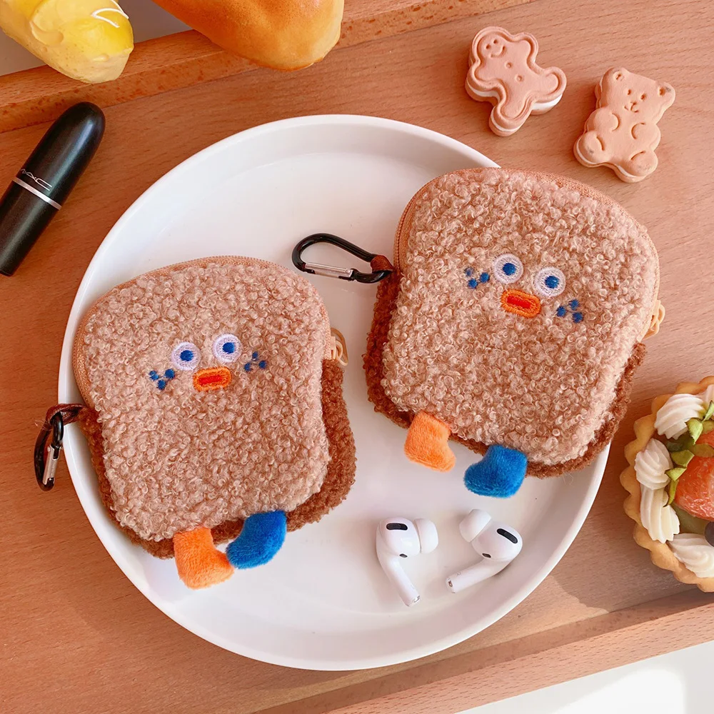 

Portable Data Cable Storage Bag Cute Cartoon Mini Earphone Wire Storage Bag Makeup Plush Pouch Cosmetic Bag, Customizable