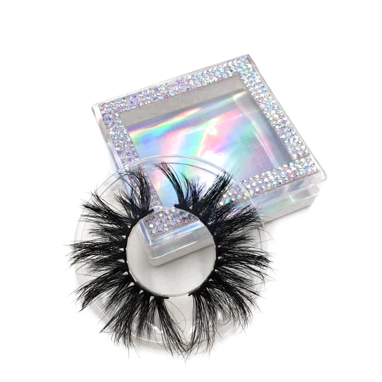 

Wholesale Create Your Own Brand Fluffy Lashes Lovely 100% Rhinestone 3D Individual Mink False Eyelashes lasheswholesale vendor