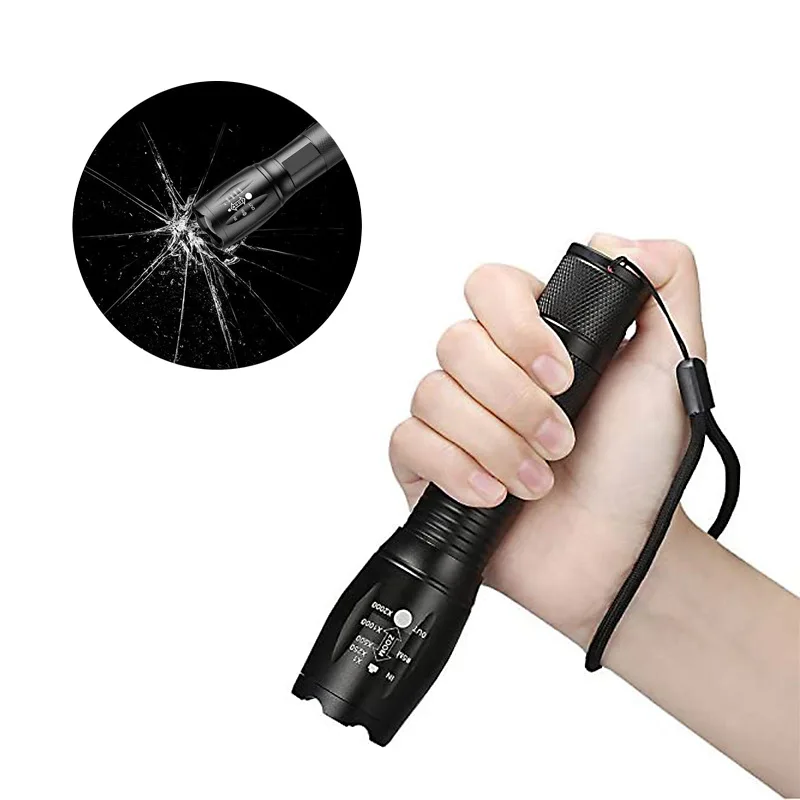 High Power 5 Modes Zoomable Adjustable Focus Torch Tactical 700 Lumens led torch flashlight for Hunting Cycling Climbing Camping