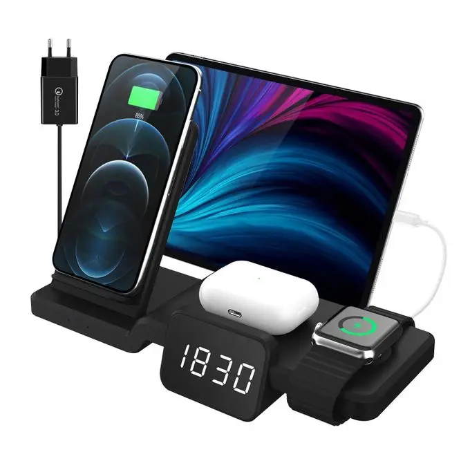 

3 In 1 Wireless Charger Base, Black