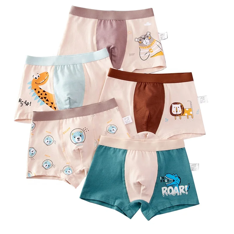 

kids underwear wholesale Boys' flat-angle Cartoon Cotton Children's Panties, Four colors