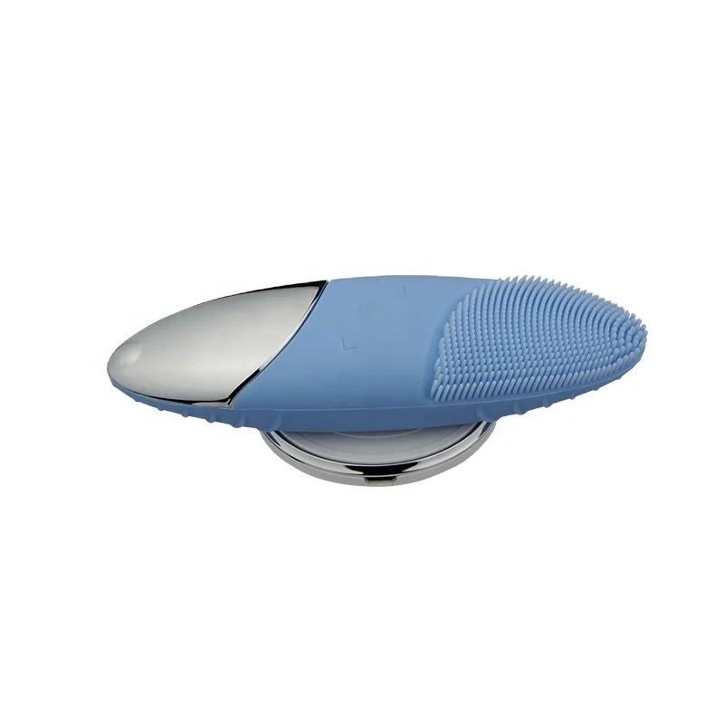 

Hot selling portable electric ultrasonic cleaning brush silica gel cleanser for home use