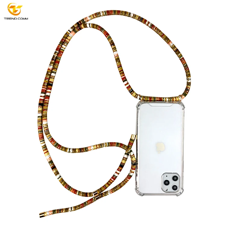 

For iPhone 11 Pro Case Crossbody Strap Silicone Phone Case With Lanyard, A to i