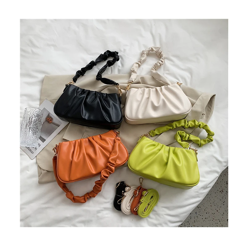 

Pleated women hand bags 2021 Ruched Cloud Bag Wrinkled women hand bags designers famous branded Underarm Purses and Handbags