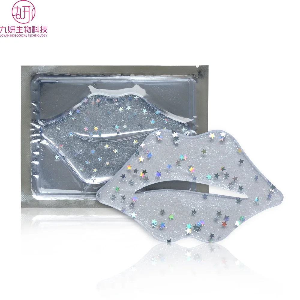 

Hot Sale Popular Sparkle Shinning with Star Glitter Collagen Crystal Lip Mask, Whte